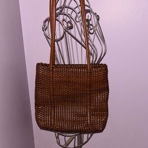 Flash sale 🎉Nine West Brown Woven Shoulder Bag - Immaculate